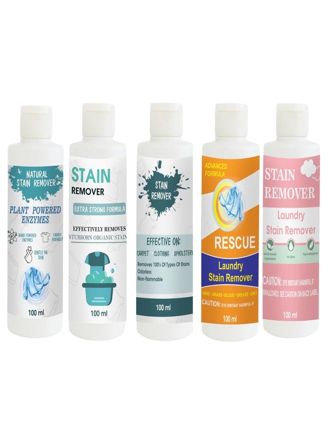 TOOVUS Stain Remover Combo Pack of Shirt, Doll, Sky, Orange and Pink Stain Remover | Multi-Surface Cleaning Solution for Clothes, Fabrics, Upholstery (100 g Each) - Image 1